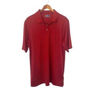 Bollé Men's Short Sleeve Performance Polo Shirt Red L